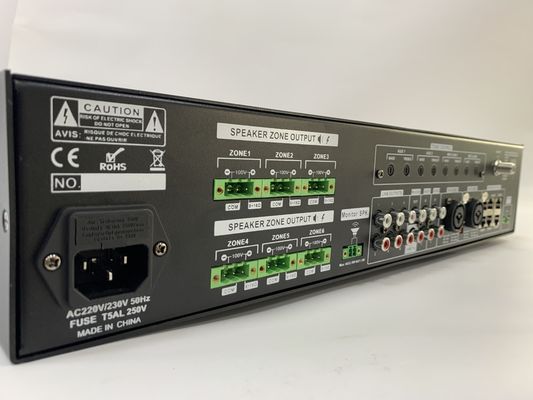 6*120W audiomatrijsversterker 6 het Systeem Vastgestelde 70dB S N Verhouding van de Kanaalpa