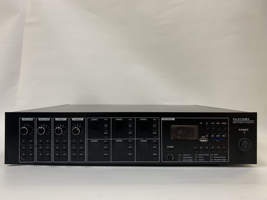 6*120W audiomatrijsversterker 6 het Systeem Vastgestelde 70dB S N Verhouding van de Kanaalpa
