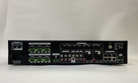 6*120W audiomatrijsversterker 6 het Systeem Vastgestelde 70dB S N Verhouding van de Kanaalpa