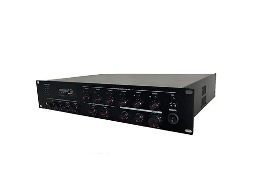 500W 6 het Audiocontrolemechanisme Met meerdere zones And Amplifier With MP3 van het Streekhuis en FMtuner