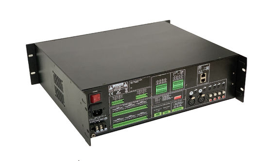 Van de Evacuatiesystemen van de metaalevac Stem van de het Brandalarm60hz 500W 6 Streek de Versterker van de Klassend