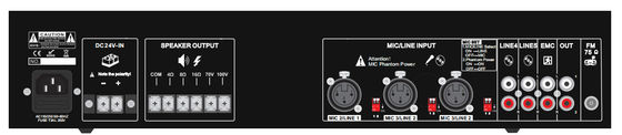 OEM 500W 100V de Versterker van het PAsysteem met ECHO Mixer Amp Overload Protection