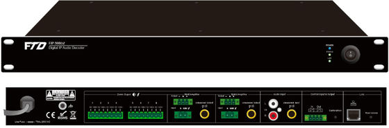 1U hoogte 8 Streekip Protocol van de Netwerk het Audioadapter AC230V IGMP ARP ICMP