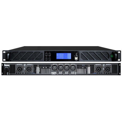 Professionele Klasse - de Stereoversterker van D, 4×600W bij 8Ω 1U klasse-D DSP