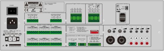 En54-16 van het het Systeem Draadloos Brandalarm van de Stemevacuatie Systeem 6 Streek500w Evac Router