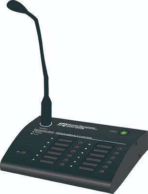 Alarmsysteemproduct 12 Streek Ver het Pagineren de Evacuatiesysteem van de Microfoon Digitaal Stem