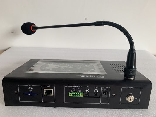 Van de het Netwerkpa van gelijkstroom 24v Ip van de het Systeem de Verre Aanraking Microfoon van Sreen