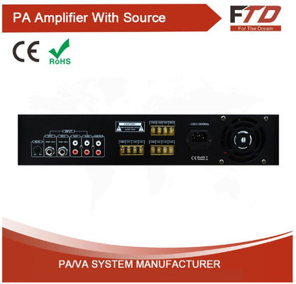 Het openbare Hoogtepunt van het Adressysteem plaatste 6 de Audio van de Streek120w Versterker met MP3 &amp; FM