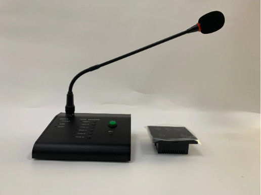 draadloze microfoonberoeps met het audiosysteem van de versterkerpa